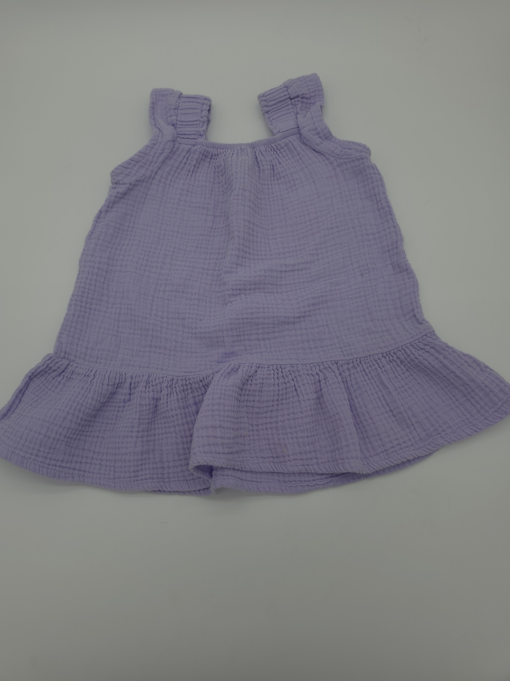 Wonder Nation Purple Slip Dress Ruffle Sleeves Toddler Girl Size 2T